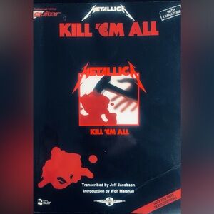 Metallica "Kill 'Em All" guitar Songbook with Tablature